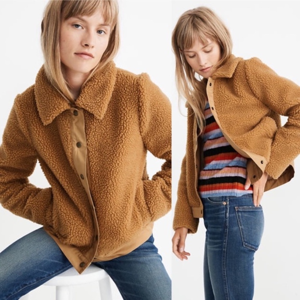 Madewell Sherpa Portland Jacket Teddy Small S